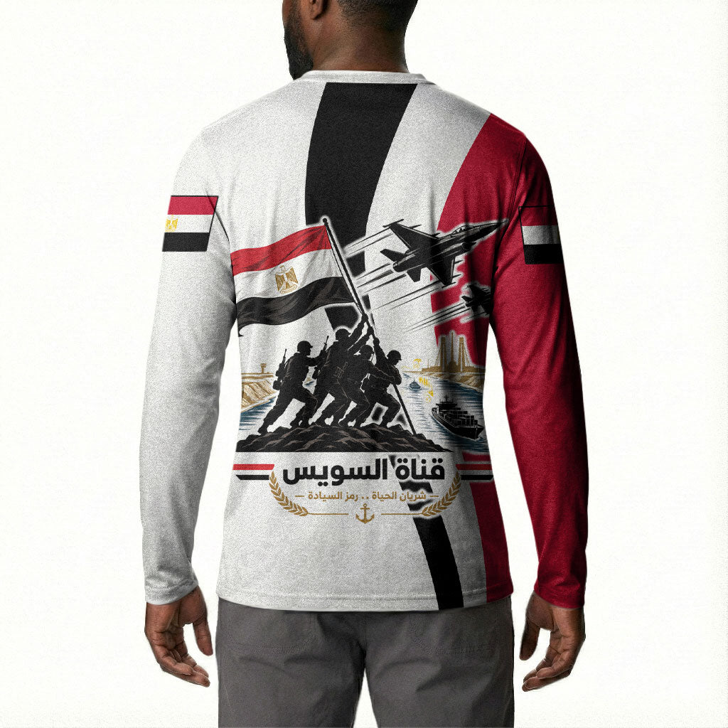 Egyptian Armed Forces Button Sweatshirt Military Flag Jet Fighter - Suez Canal - Eagle Of Saladin