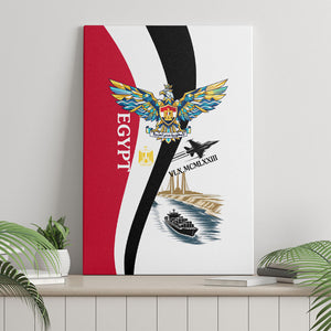 Egyptian Armed Forces Canvas Wall Art Military Flag Jet Fighter - Suez Canal - Eagle Of Saladin