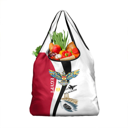 Egyptian Armed Forces Grocery Bag Military Flag Jet Fighter - Suez Canal - Eagle Of Saladin