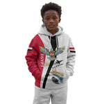 Egyptian Armed Forces Kid Hoodie Military Flag Jet Fighter - Suez Canal - Eagle Of Saladin