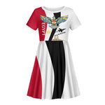 Egyptian Armed Forces Kid Short Sleeve Dress Military Flag Jet Fighter - Suez Canal - Eagle Of Saladin
