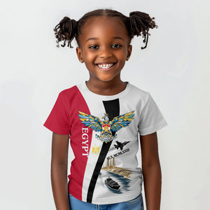 Egyptian Armed Forces Kid T shirt Military Flag Jet Fighter - Suez Canal - Eagle Of Saladin