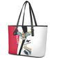 Egyptian Armed Forces Leather Tote Bag Military Flag Jet Fighter - Suez Canal - Eagle Of Saladin