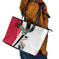 Egyptian Armed Forces Leather Tote Bag Military Flag Jet Fighter - Suez Canal - Eagle Of Saladin
