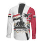 Egyptian Armed Forces Long Sleeve Button Shirt Military Flag Jet Fighter - Suez Canal - Eagle Of Saladin