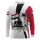 Egyptian Armed Forces Long Sleeve Polo Shirt Military Flag Jet Fighter - Suez Canal - Eagle Of Saladin