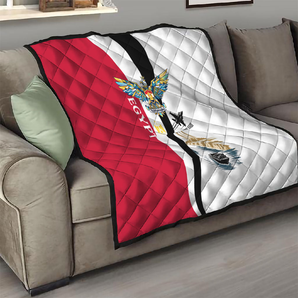 Egyptian Armed Forces Quilt Military Flag Jet Fighter - Suez Canal - Eagle Of Saladin