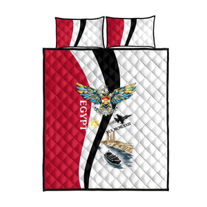 Egyptian Armed Forces Quilt Bed Set Military Flag Jet Fighter - Suez Canal - Eagle Of Saladin
