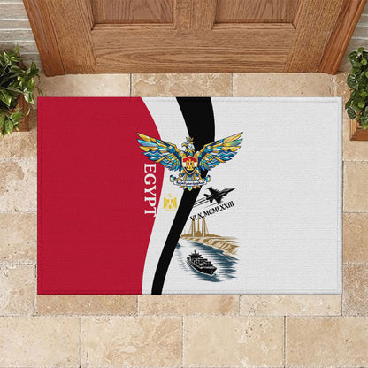 Egyptian Armed Forces Rubber Doormat Military Flag Jet Fighter - Suez Canal - Eagle Of Saladin