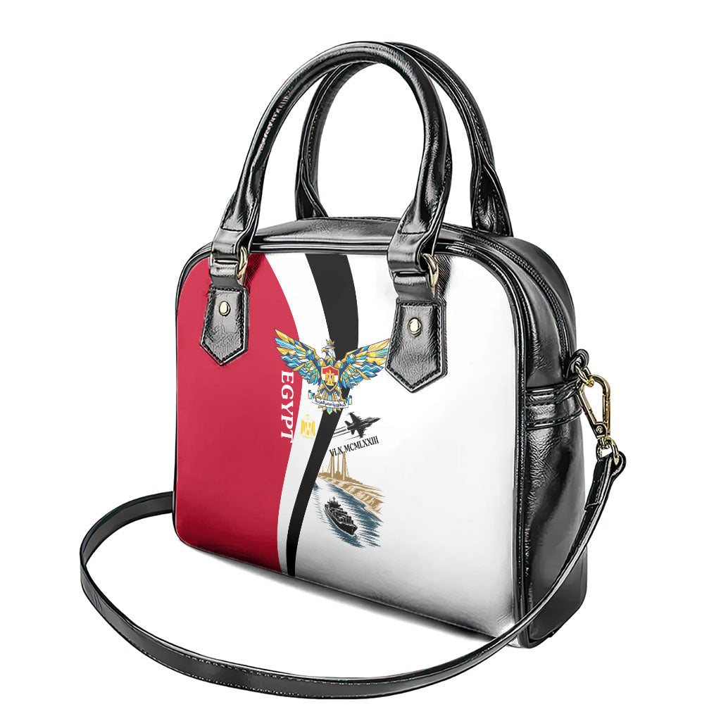 Egyptian Armed Forces Shoulder Handbag Military Flag Jet Fighter - Suez Canal - Eagle Of Saladin