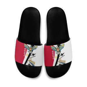 Egyptian Armed Forces Slide Sandals Military Flag Jet Fighter - Suez Canal - Eagle Of Saladin