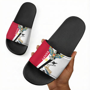 Egyptian Armed Forces Slide Sandals Military Flag Jet Fighter - Suez Canal - Eagle Of Saladin