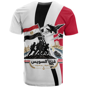 Egyptian Armed Forces T shirt Military Flag Jet Fighter - Suez Canal - Eagle Of Saladin