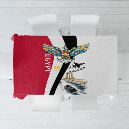 Egyptian Armed Forces Tablecloth Military Flag Jet Fighter - Suez Canal - Eagle Of Saladin