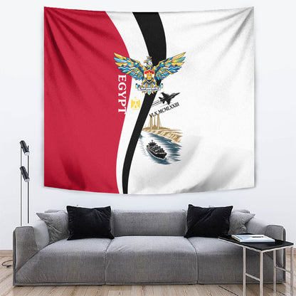 Egyptian Armed Forces Tapestry Military Flag Jet Fighter - Suez Canal - Eagle Of Saladin