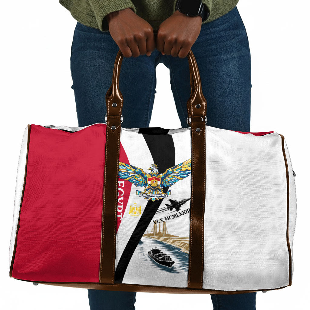 Egyptian Armed Forces Travel Bag Military Flag Jet Fighter - Suez Canal - Eagle Of Saladin
