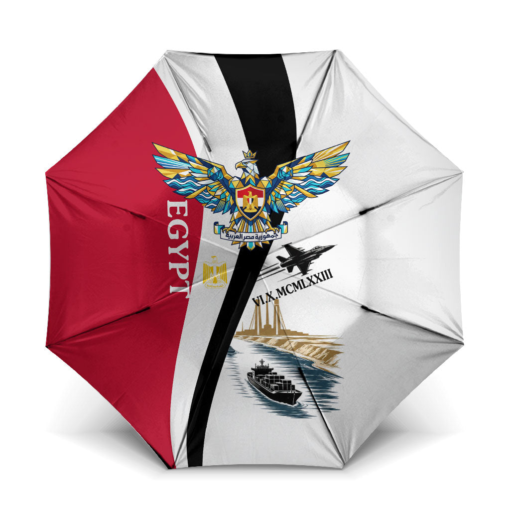 Egyptian Armed Forces Umbrella Military Flag Jet Fighter - Suez Canal - Eagle Of Saladin
