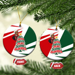 Sojourner Truth Christmas Ceramic Ornament Festive Holiday Graphic With Freedom Equality Peace Text