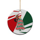 Sojourner Truth Christmas Ceramic Ornament Festive Holiday Graphic With Freedom Equality Peace Text