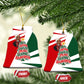 Sojourner Truth Christmas Ceramic Ornament Festive Holiday Graphic With Freedom Equality Peace Text