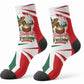 Sojourner Truth Christmas Crew Socks Festive Holiday Graphic With Freedom Equality Peace Text