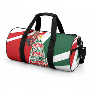 Sojourner Truth Christmas Duffle Bag Festive Holiday Graphic With Freedom Equality Peace Text