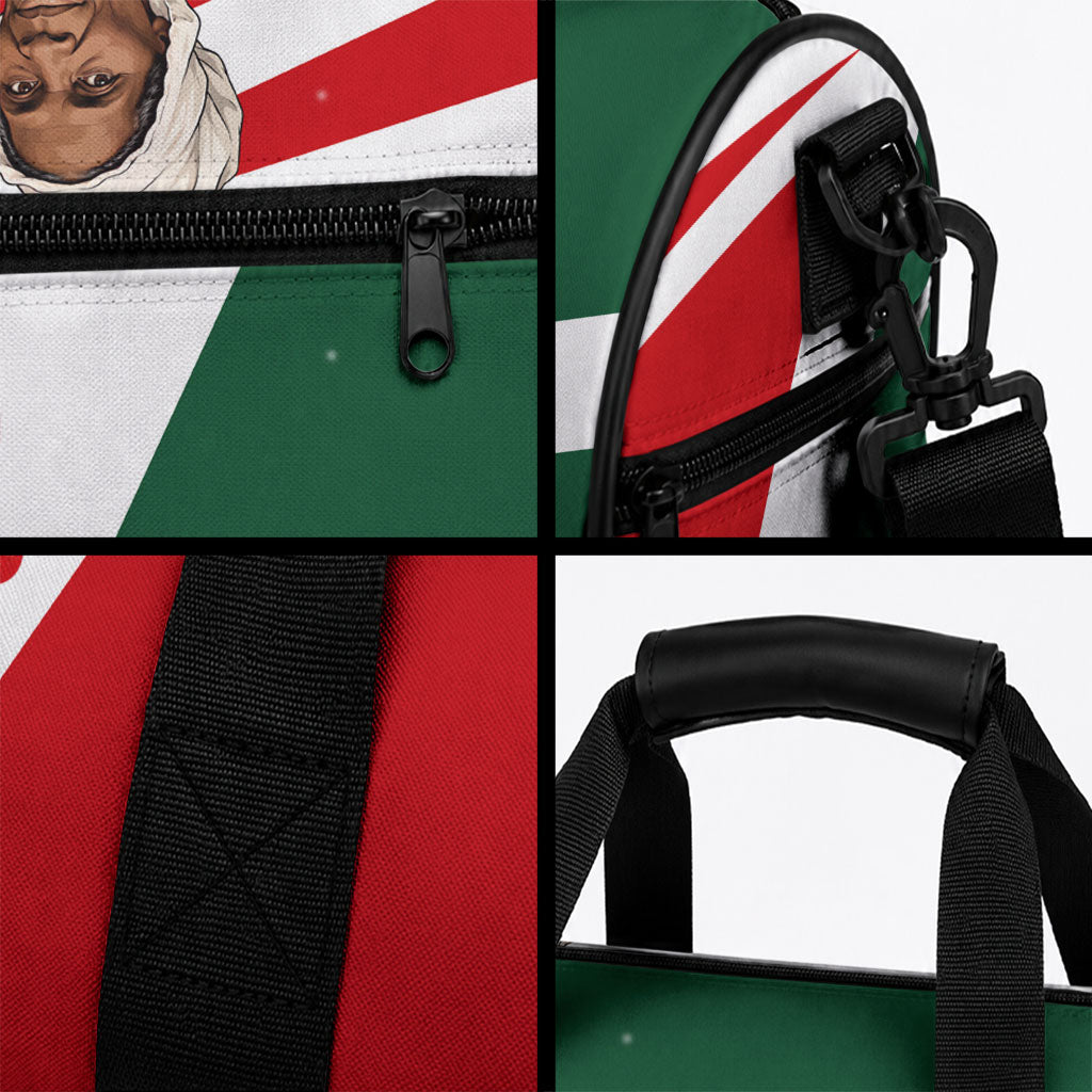 Sojourner Truth Christmas Duffle Bag Festive Holiday Graphic With Freedom Equality Peace Text