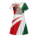 Sojourner Truth Christmas Kid Short Sleeve Dress Festive Holiday Graphic With Freedom Equality Peace Text