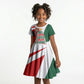 Sojourner Truth Christmas Kid Short Sleeve Dress Festive Holiday Graphic With Freedom Equality Peace Text