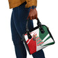 Sojourner Truth Christmas Shoulder Handbag Festive Holiday Graphic With Freedom Equality Peace Text