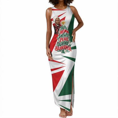 Sojourner Truth Christmas Tank Maxi Dress Festive Holiday Graphic With Freedom Equality Peace Text