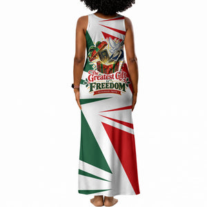 Sojourner Truth Christmas Tank Maxi Dress Festive Holiday Graphic With Freedom Equality Peace Text