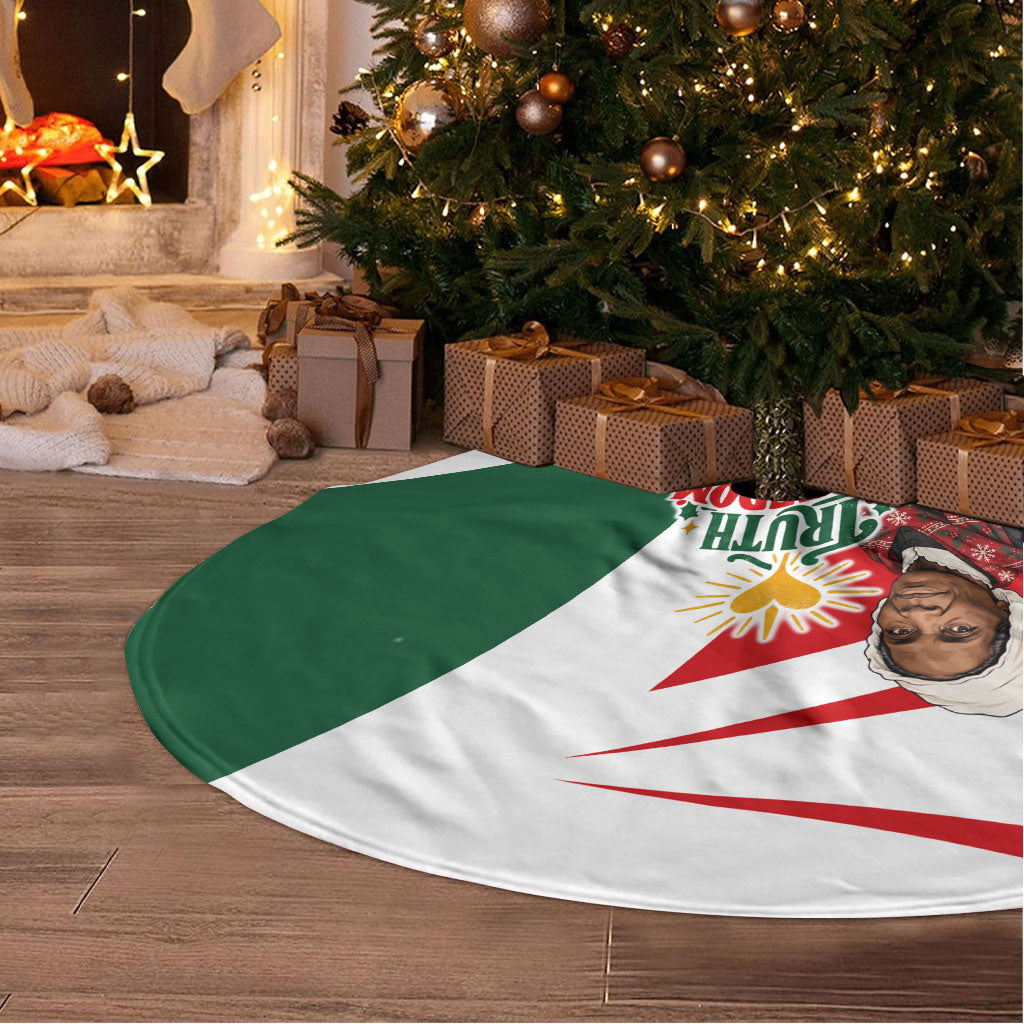 Sojourner Truth Christmas Tree Skirt Festive Holiday Graphic With Freedom Equality Peace Text