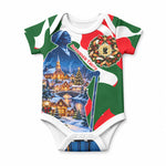 Sojourner Truth Christmas Baby Onesie Festive Holiday Wreath Graphic With Winter Town Art