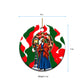 Sojourner Truth Christmas Ceramic Ornament Festive Holiday Wreath Graphic With Winter Town Art