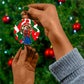 Sojourner Truth Christmas Ceramic Ornament Festive Holiday Wreath Graphic With Winter Town Art