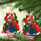 Sojourner Truth Christmas Ceramic Ornament Festive Holiday Wreath Graphic With Winter Town Art