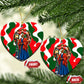 Sojourner Truth Christmas Ceramic Ornament Festive Holiday Wreath Graphic With Winter Town Art