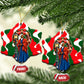 Sojourner Truth Christmas Ceramic Ornament Festive Holiday Wreath Graphic With Winter Town Art