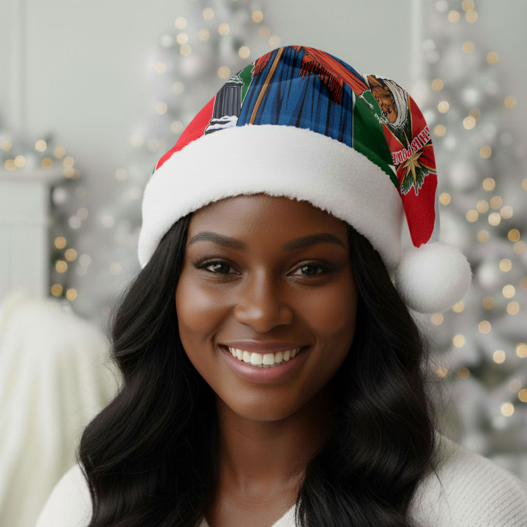 Sojourner Truth Christmas Santa Hat Festive Holiday Wreath Graphic With Winter Town Art