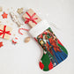 Sojourner Truth Christmas Stocking Festive Holiday Wreath Graphic With Winter Town Art