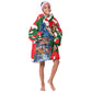 Sojourner Truth Christmas Kid Wearable Blanket Hoodie Festive Holiday Wreath Graphic With Winter Town Art