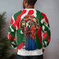 Sojourner Truth Christmas Ugly Christmas Sweater Festive Holiday Wreath Graphic With Winter Town Art