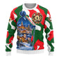 Sojourner Truth Christmas Ugly Christmas Sweater Festive Holiday Wreath Graphic With Winter Town Art