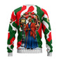 Sojourner Truth Christmas Ugly Christmas Sweater Festive Holiday Wreath Graphic With Winter Town Art