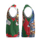Sojourner Truth Christmas Knitted V-Neck Vest Festive Holiday Wreath Graphic With Winter Town Art
