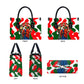 Sojourner Truth Christmas Leather Bag Festive Holiday Wreath Graphic With Winter Town Art