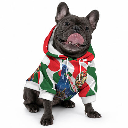 Sojourner Truth Christmas Pet Hoodie Festive Holiday Wreath Graphic With Winter Town Art