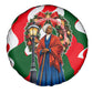 Sojourner Truth Christmas Spare Tire Cover Festive Holiday Wreath Graphic With Winter Town Art