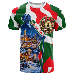 Sojourner Truth Christmas T shirt Festive Holiday Wreath Graphic With Winter Town Art